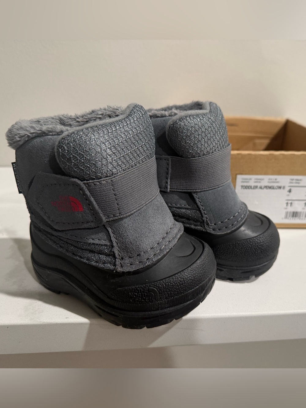 The North Face Kids Grey Insulated Winter Boots